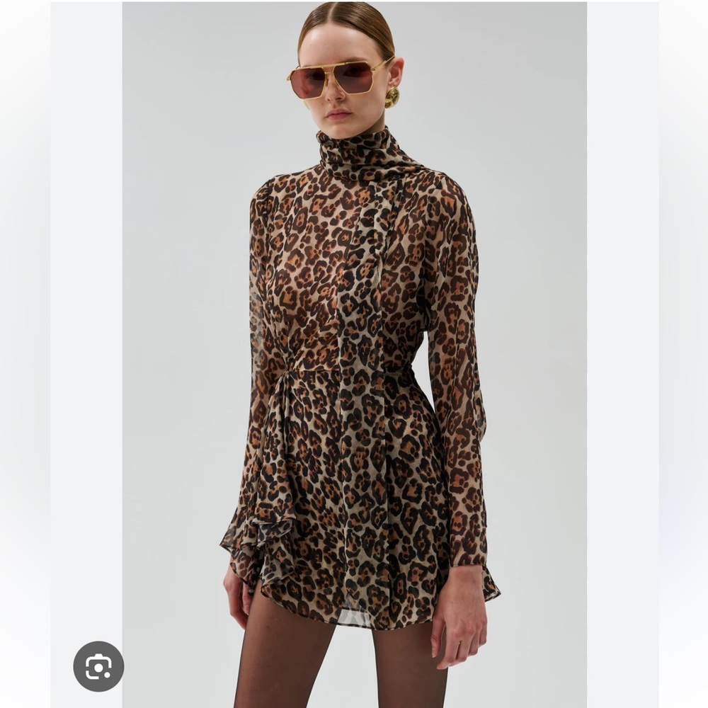 Ronny kobo NWT leopard mini dress